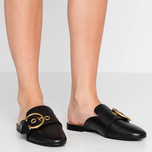 COACH Black Sullivan Slides - Picture 2 of 7